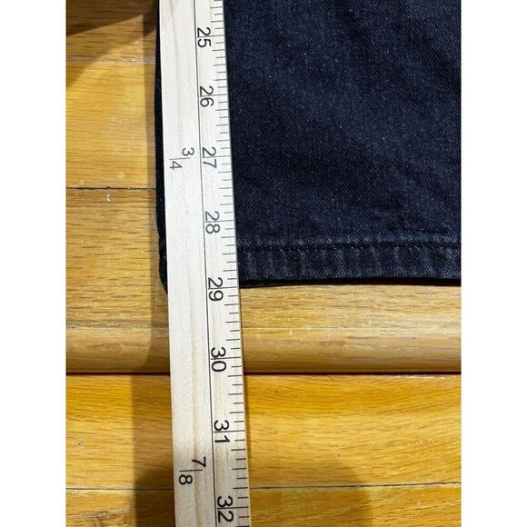 Cider Jeans Women's Size Medium 29x29 Black High Rise Baggy Wide Distressed NWT - Picture 9 of 12